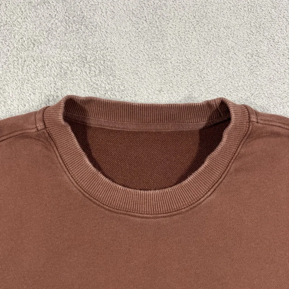 Vuori Cypress Crew Sweatshirt Mens Large Brown Sweater V255 French Terry